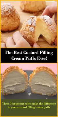 The Best Custard Filling Cream Puffs - Susan Recipes