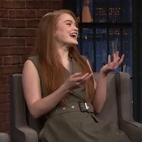 sadie sink, on late night with seth myers