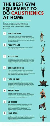 The best gym equipment to do calisthenics at home