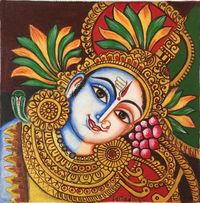 Ardhanarishvara - padmaja-arts - Paintings & Prints, Ethnic, Cultural, & Tribal, Asian & Indian, Indian - ArtPal