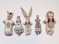 Megan Ivy Griffiths — My hand embroidered dolls all...