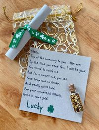 Personalized Leprechaun Letter With gold Keepsake - Etsy