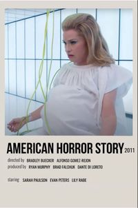 minimal polaroid series poster for american horror story (double feature: death valley)