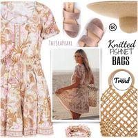 #TheSeaPearl #OOTD #SpringintoSummer #SummerStyle #knittedfishnetbags (#SS2019 #Trend) #BambooBags #SlideSandals #MiniDress #JunglePrints #FloralPrints #floraandfauna #SoftHues #DustyPink #Cream #femininetouches #flouncesleeve #lacetrim #coconutshellbuttons#fashion #ootd #inspiration #style #stylization #urstyle #styleset #runway #items