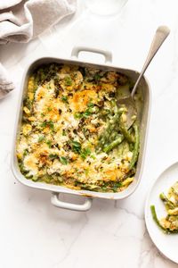 Low FODMAP Green Bean Casserole - A Little Bit Yummy