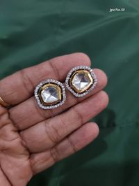 Rs 450 +$ Uncut kundan tops