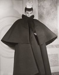 “Luki in Balenciaga Coat, Paris,” 1953.
