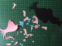 Creating a trolls themed selfie frame.
