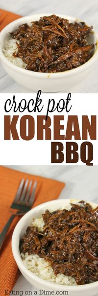 You are going to love this crock pot korean bbq recipe! Serve this slow cooker korean bbq over rice and a side of veggies for a simple meal!