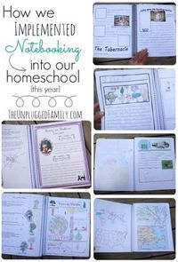 The Unplugged Family: How we incorporated Notebooking into our Homeschool Year {a look in our Notebooks and some thoughts for successful Notebooking}