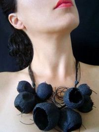 Artistic paper necklace