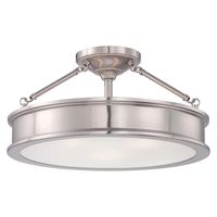 Minka Lavery Harbour Point Ceiling Light in Brushed Nickel - LightsOnline.com