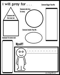 Family Prayer printables - these are prefect for younger kids!