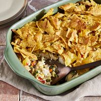 Green Chile Rotisserie Chicken Casserole