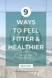 Many of us have the desire to improve our health and fitness. The motivation to make a change to a healthier lifestyle differs for everyone; from feeling stuck in a body you don’t feel comfortable in to a desire to have the energy to keep up with family and friends, to wanting to feel more confident in your clothing and with your reflection in the mirror, whatever your motivation is to improve your fitness and health, here are 9 ways to feel fitter and healthier: