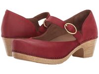 Women's Dansko Mary Jane Clogs Tivoli Missy Red Leather #Dansko #Clogs