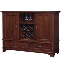 A solid, simple beauty piece. Available in oak, brown maple, rustic cherry, hard maple, quartersawn white oak & cherry.
