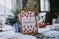 Geometric designs are set to be one of the big 2018 wedding trends. This image by Jessica Milberg from a geometric inspired wedding shows how elegant and fun it can be. https://arabiantents.com/event-design/photographers/jessica-milberg/