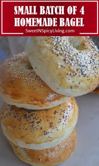 This Simplified version of Homemade Bagel skips the process of using baking soda solution. Don’t worry, this Bagel taste great even without submerging it in baking soda water. The texture of the Bagel is slightly dense and chewy, but at the same time soft. Its amazing, and easier to make.