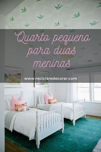 Quarto pequeno para duas meninas