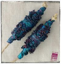 Mixed media tyvek beads