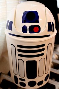 R2D2 trash can.