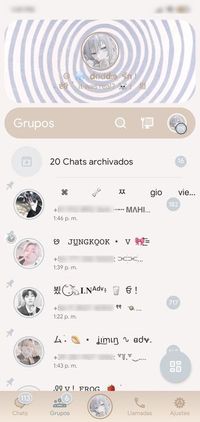 Tema “bluelight” por @eliessmtz | Visitar para descargar | WhatsApp Delta | #whatsapp #delta #soft #bangtan #themes #estética #cute