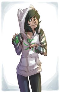 Jade Harley -- Homestuck (the long lost Jade Hoodie pic can now be added to my collection! muahaha)