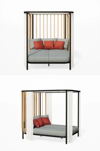 Ethimo is no stranger to us. The Italian firm creates high-quality outdoor furniture with finesse. The brand has now added a new lounge bed designed by the famous French designer Patrick Norguet to its lavish line-up of Swing furniture. #lounge #bed #Loungebed #swingbed