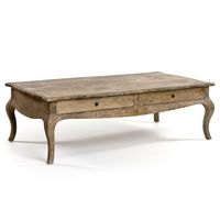 French Coffee Table with Drawers | Belle Escape