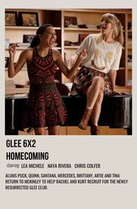 minimal polaroid episode poster for glee 6x2 ‘homecoming’