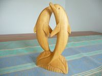 Delfin - Statue aus Holz von Snørres Vintage Wundertüte auf DaWanda.com