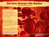 Dealing with Anemia? Essential oils are a great natural help. Check us out at Facebook.com/EssentialOilsforGoodHealth or Twitter at @EOs4GoodHealth for much more information about how essential oils can help you.