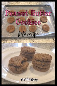 KETO Peanut Butter Cookies Recipe - Sarah Scoop