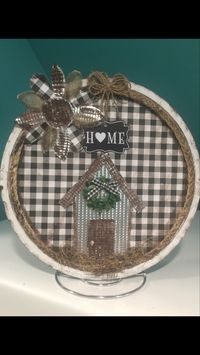 Dollar Tree Cookie sheets used for house and flower petals