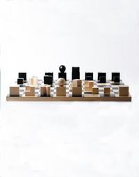 Naef Bauhaus Design Chess Pieces, Naef Spiele AG, $439.00, handmade in Switzerland