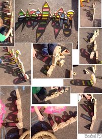 Color Mixing with Sidewalk Chalk & Color Blocks for outdoor STEM/STEAM (via stimulating learning)