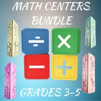 Included are 20 center activities that will strengthen and reinforce your student's skills with Addition, Subtraction, Multiplication, and Division. Centers are a valuable tool that can be used in a variety of ways. In my experience, Centers are both challenging and fun. They should have a focused g...