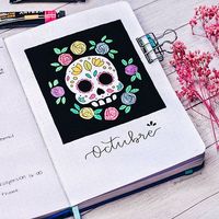 Why not horror + beauty? It is by artist @myblossomjournal on IG. Check out our board "Bullet Journal / Planners Ideas" for more on Halloween journal, addict Journal, journal topics, what to journal, journal stuff🙂. ✏Stationery weekly sale🔥 for just a fraction of price🛒💨🏃♀️. Visit us👇 🔖#HalloweenJournal, #AddictJournal, #JournalTopics, #WhatToJournal, #JournalStuff