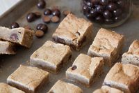 Chocolate Butterscotch Salted Caramel Blondies