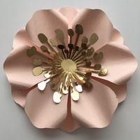 5” Filler Flower Paper Flower Templates. Ideal to fill in tiny gaps of your Paper Flower Wall Arrangement Available in The Crafty Sagittarius Shop in PDF and SVGTutorial is also included #paper #flower #Flowers #paperflowers #thecraftysagittarius #Designs #design #backdrop #paperflowerwall #wedding #weddings #Event #party #origami #DIY #handmade