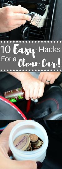 Car cleaning hacks