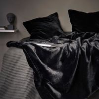 OBEGRÄNSAD Plaid, zwart, 120x160 cm - IKEA