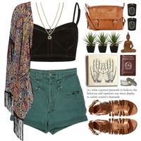 Don't hate, meditate! by ctodtims on Polyvore featuring Billabong, Full Tilt, H&M, Warehouse, Rachel Rachel Roy, Alöe and Diptyque