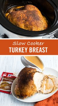 A classic Thanksgiving recipe just got easier with Slow Cooker Turkey Breast. Coat with a mix of herbs and spices and add to the slow cooker for warm, juicy Turkey that's perfect for this year's Friendsgiving.