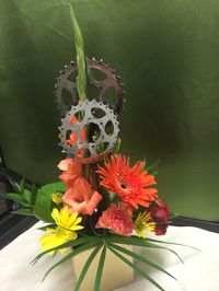 Bike tour centrepiece #lethbridgeeventrentals #lethbridgeevents