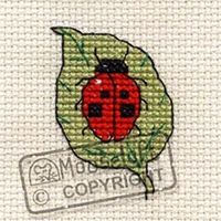 Mouseloft Tiddlers - Ladybird On A Leaf - Counted Cross Stitch Kit(003-c01sml)