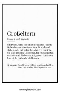 Das perfekte Geschenk für eure Großeltern. Egal ob zu Weihanchten oder zum Geburtstag.