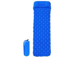 product descriptionLightweight inflatable cushion for camping, 40D nylon ultra-light compact waterproof air camping cushion, suitable for backpacking, traveling and hikingThis sleeping pad adopts unique ergonomic design, can perfectly match the natural curve of the human body, and has a three-dimensional surface. Comfortable and pleasant.The sleeping pad can be deflated in a few seconds and stored in an 8" x3.5" inch package. It is small and portable.The total weight of the sleeping bag is about