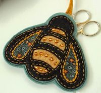 Felt Applique Scissors Holder